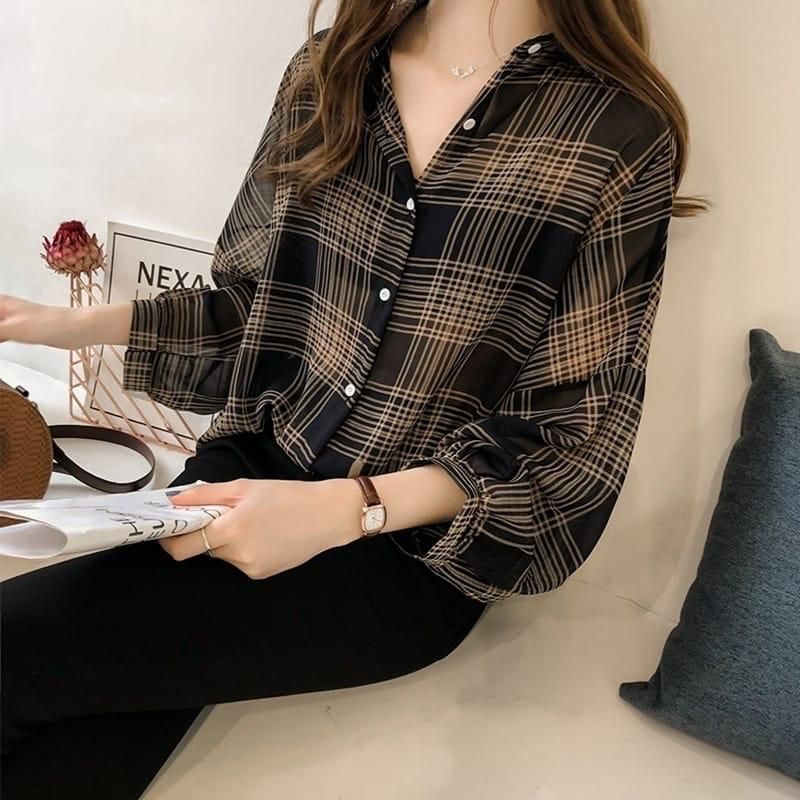 Western Wear checks Printed Ladies Shirt's  Catalog